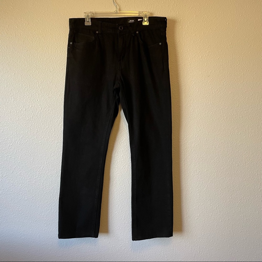 Solver black jeans size :34. 100%cotton